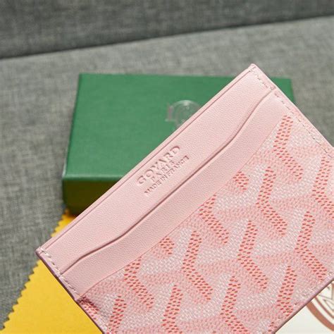 goyard pink card wallet|goyard saint sulpice card wallet.